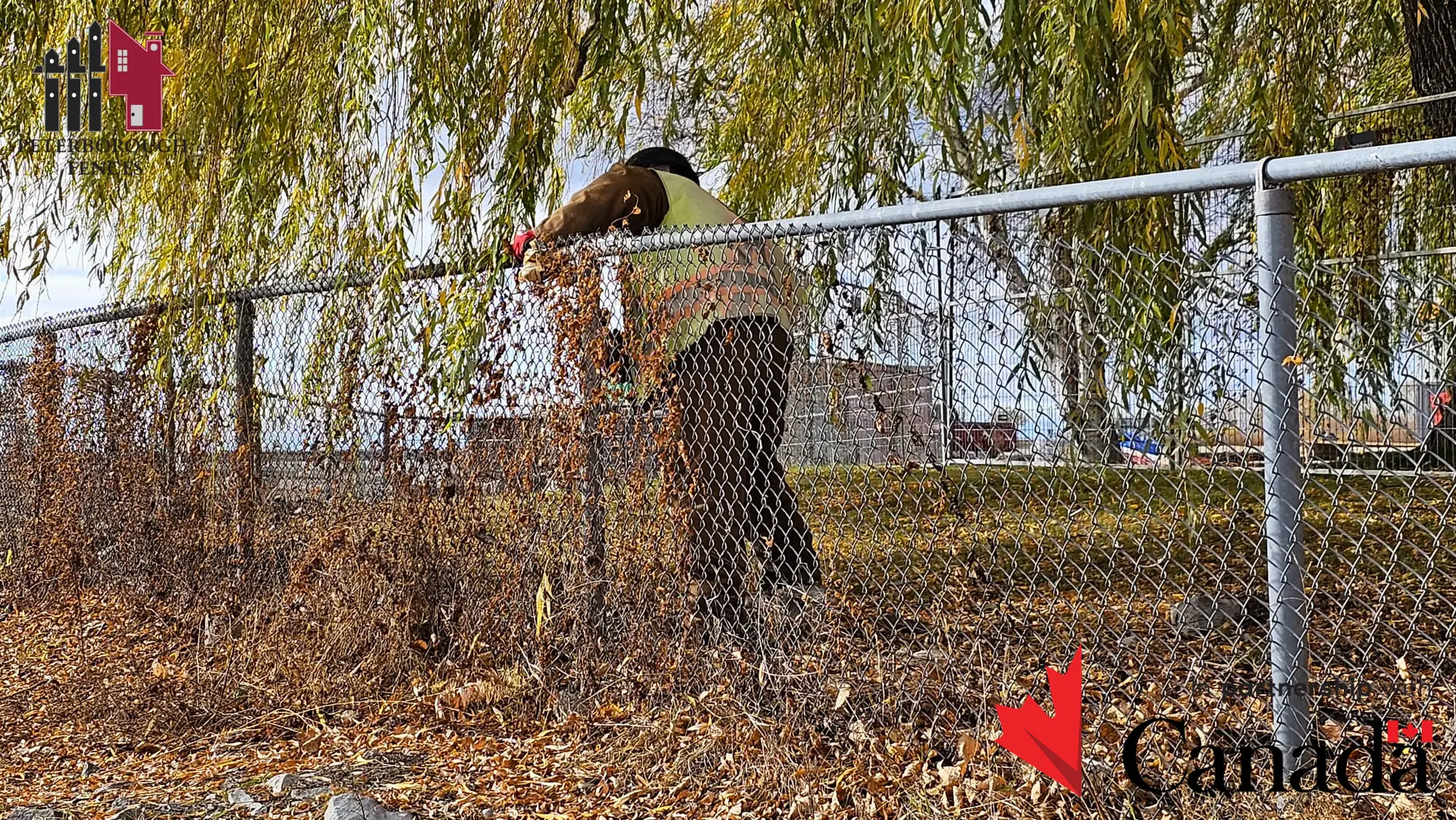 Commercial Chain Link fence job near beach