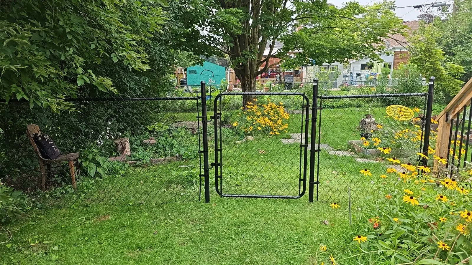 Chain Link Fence for garden