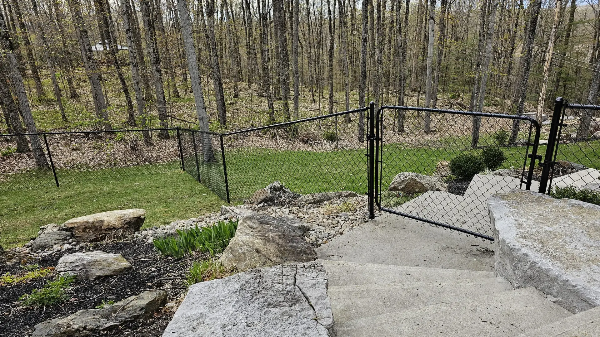 Residential Chain Link Fence also a dog enclosure