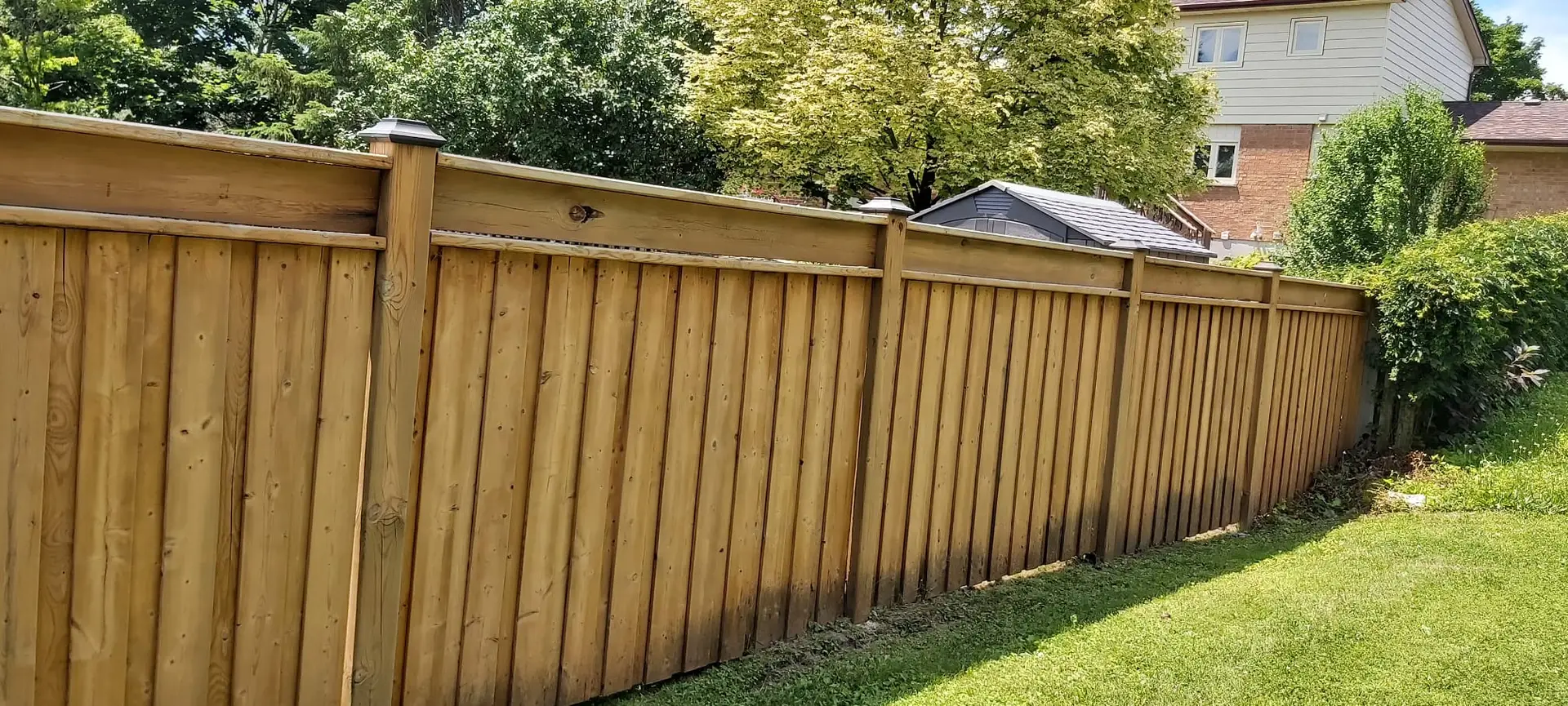 Wood fence